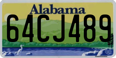 AL license plate 64CJ489