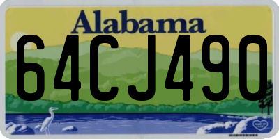 AL license plate 64CJ490