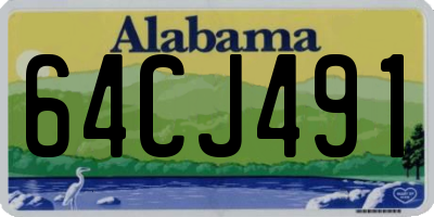 AL license plate 64CJ491