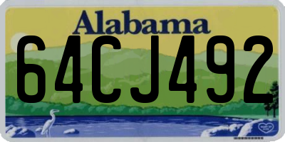 AL license plate 64CJ492
