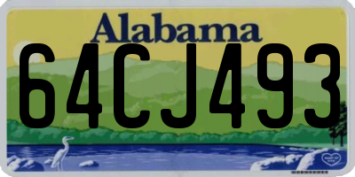 AL license plate 64CJ493