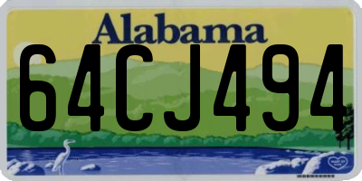 AL license plate 64CJ494