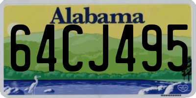 AL license plate 64CJ495