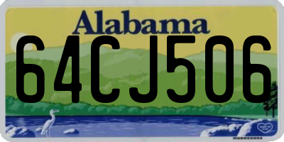 AL license plate 64CJ506