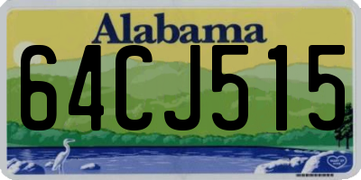 AL license plate 64CJ515