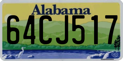 AL license plate 64CJ517