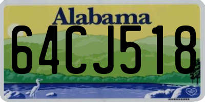 AL license plate 64CJ518