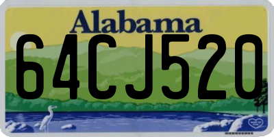 AL license plate 64CJ520