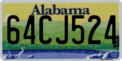 AL license plate 64CJ524