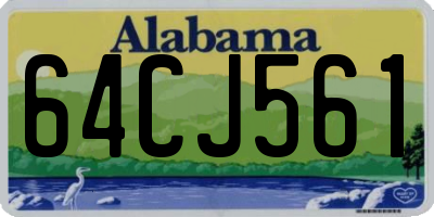 AL license plate 64CJ561