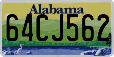 AL license plate 64CJ562