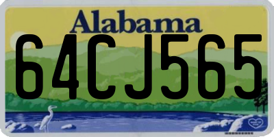 AL license plate 64CJ565