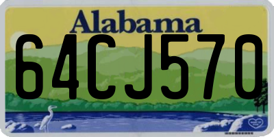 AL license plate 64CJ570