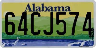 AL license plate 64CJ574