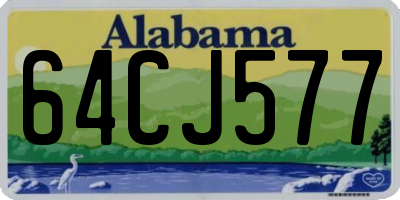 AL license plate 64CJ577