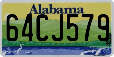 AL license plate 64CJ579