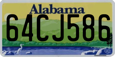 AL license plate 64CJ586