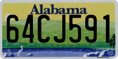 AL license plate 64CJ591