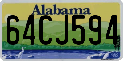 AL license plate 64CJ594