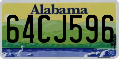 AL license plate 64CJ596