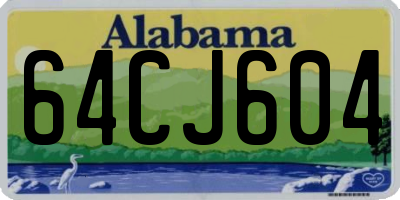 AL license plate 64CJ604