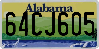 AL license plate 64CJ605