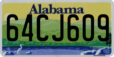 AL license plate 64CJ609
