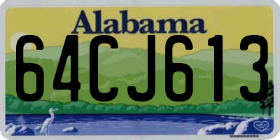 AL license plate 64CJ613