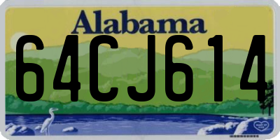 AL license plate 64CJ614