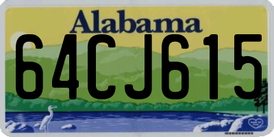 AL license plate 64CJ615