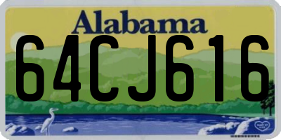 AL license plate 64CJ616