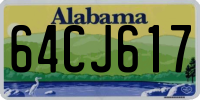 AL license plate 64CJ617
