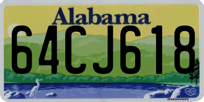 AL license plate 64CJ618