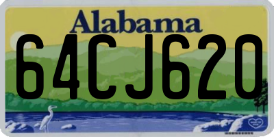 AL license plate 64CJ620
