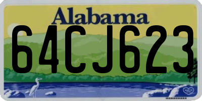 AL license plate 64CJ623