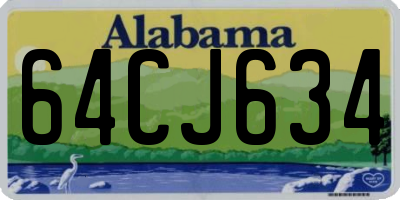 AL license plate 64CJ634
