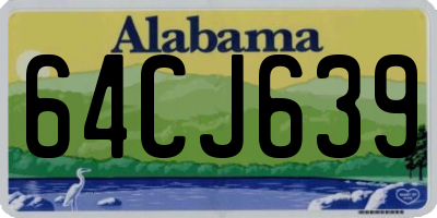 AL license plate 64CJ639