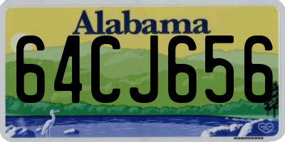 AL license plate 64CJ656