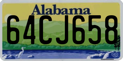 AL license plate 64CJ658