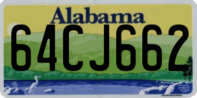 AL license plate 64CJ662