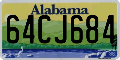 AL license plate 64CJ684