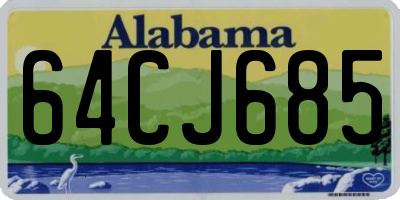 AL license plate 64CJ685