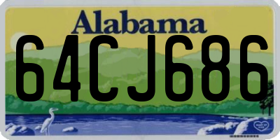 AL license plate 64CJ686