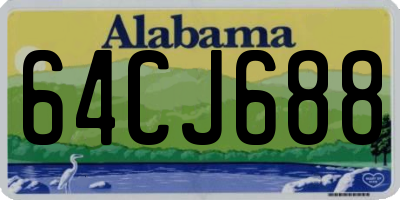 AL license plate 64CJ688