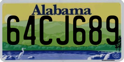 AL license plate 64CJ689