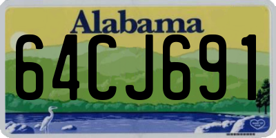 AL license plate 64CJ691