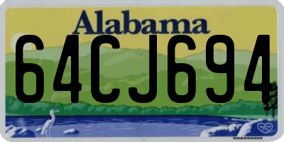 AL license plate 64CJ694