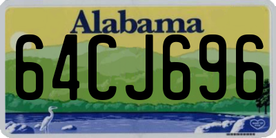 AL license plate 64CJ696