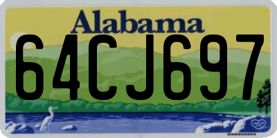 AL license plate 64CJ697
