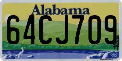 AL license plate 64CJ709